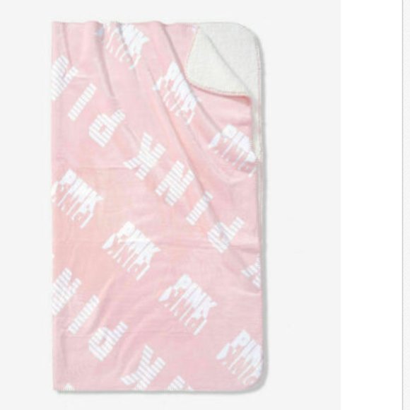 PINK Victoria's Secret Other - Victoria Secret PINK Sherpa Blanket Baby Pink Rare
